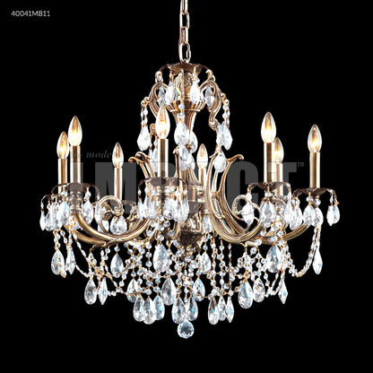 Monaco Cast Brass 8 Arm Chandelier, 40041MB00 - Bright Light Chandeliers