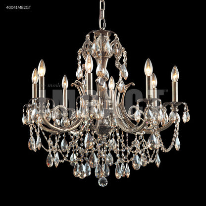 Monaco Cast Brass 8 Arm Chandelier, 40041MB00 - Bright Light Chandeliers