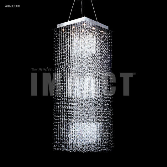 Crystal Rain Entry Chandelier, 40403S00 - Bright Light Chandeliers