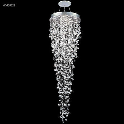 Crystal Rain Entry Chandelier, 40418S00 - Bright Light Chandeliers