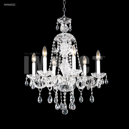 Palace Ice 6 Arm Chandelier, 40466S00 - Bright Light Chandeliers