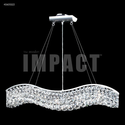 Contemporary Wave Chandelier, 40605S00 - Bright Light Chandeliers