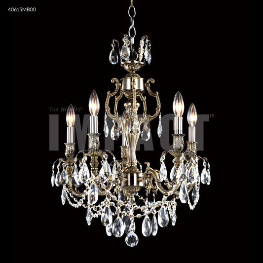 Brindisi 5 Arm Chandelier, 40615MB00 - Bright Light Chandeliers