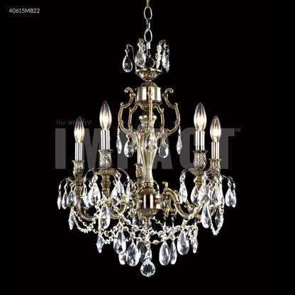 Brindisi 5 Arm Chandelier, 40615MB00 - Bright Light Chandeliers