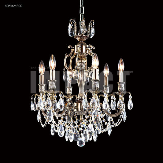 Brindisi 6 Arm Chandelier, 40616MB00 - Bright Light Chandeliers