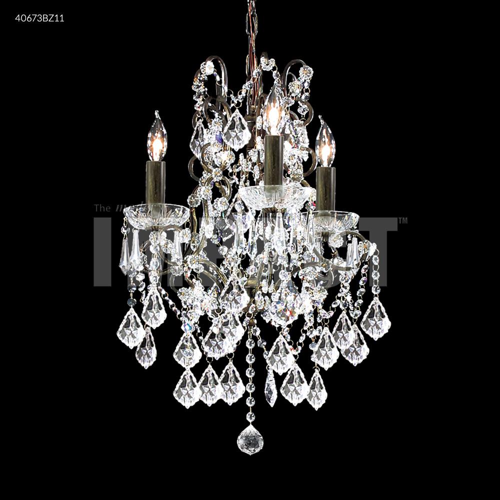 Charleston 3 Arm Chandelier, 40673BZ00 - Bright Light Chandeliers