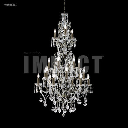 Charleston 21 Arm Entry Chandelier, 40682BZ00 - Bright Light Chandeliers