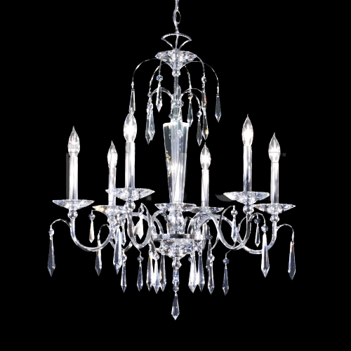 Contemporary 6 Arm Chandelier, 40706S00 - Bright Light Chandeliers