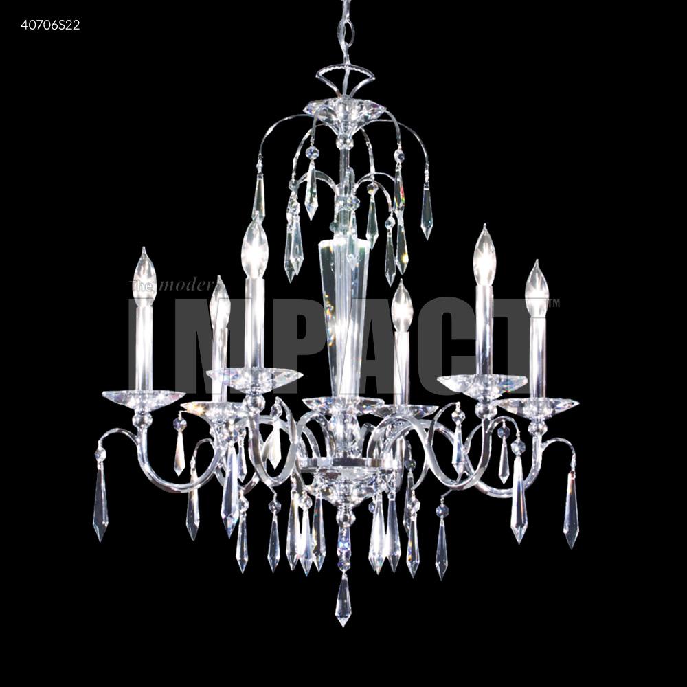 Contemporary 6 Arm Chandelier, 40706S00 - Bright Light Chandeliers