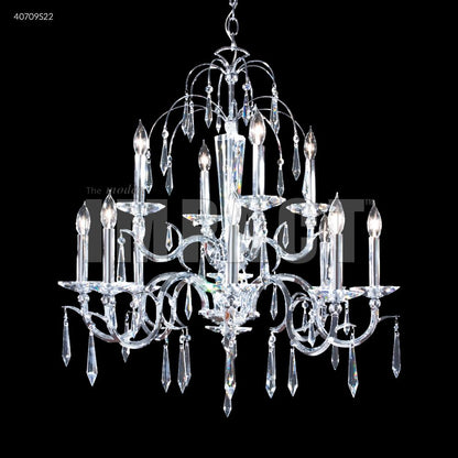 Contemporary 12 Arm Chandelier, 40709S00 - Bright Light Chandeliers