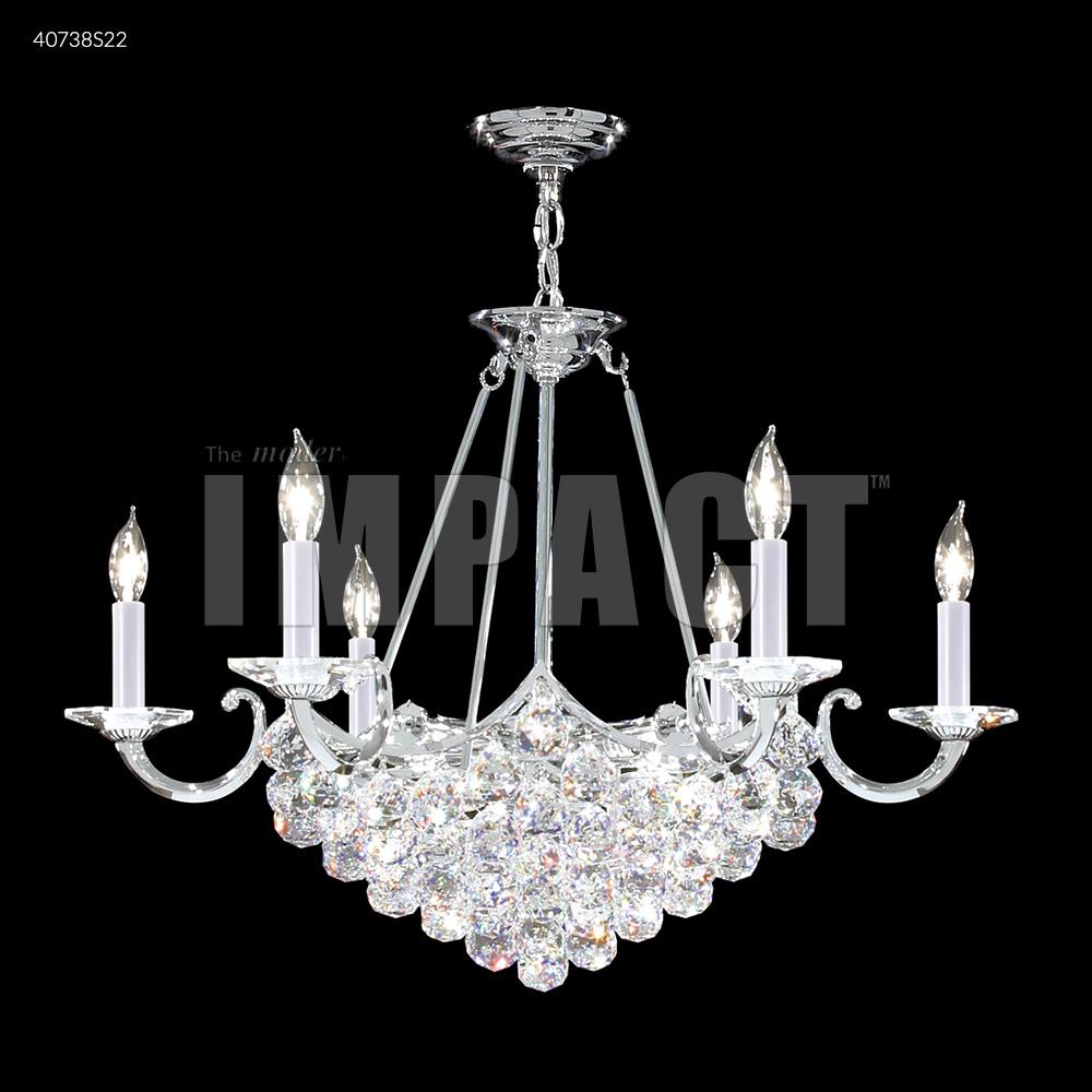 Cascade 6 Arm Chandelier, 40738S00 - Bright Light Chandeliers