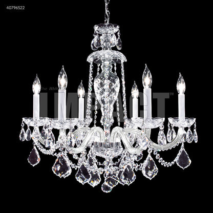 Palace Ice 6 Arm Chandelier, 40796S00 - Bright Light Chandeliers