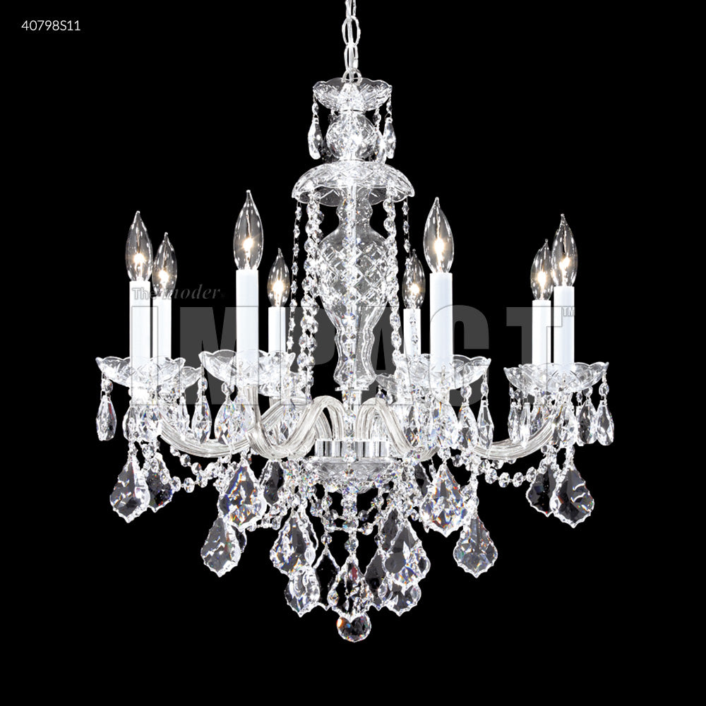 Palace Ice 8 Arm Chandelier, 40798S00 - Bright Light Chandeliers