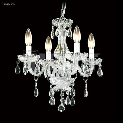 Mini 4 Arm Chandelier, 40824S00 - Bright Light Chandeliers