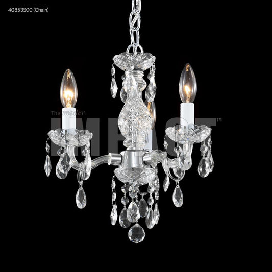 Mini 3 Arm Chandelier, 40853S00 - Bright Light Chandeliers