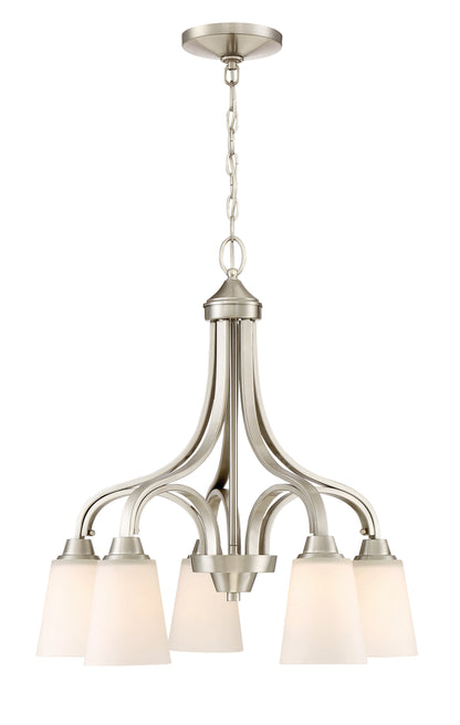 5 Light Down Chandelier 41915 - Bright Light Chandeliers