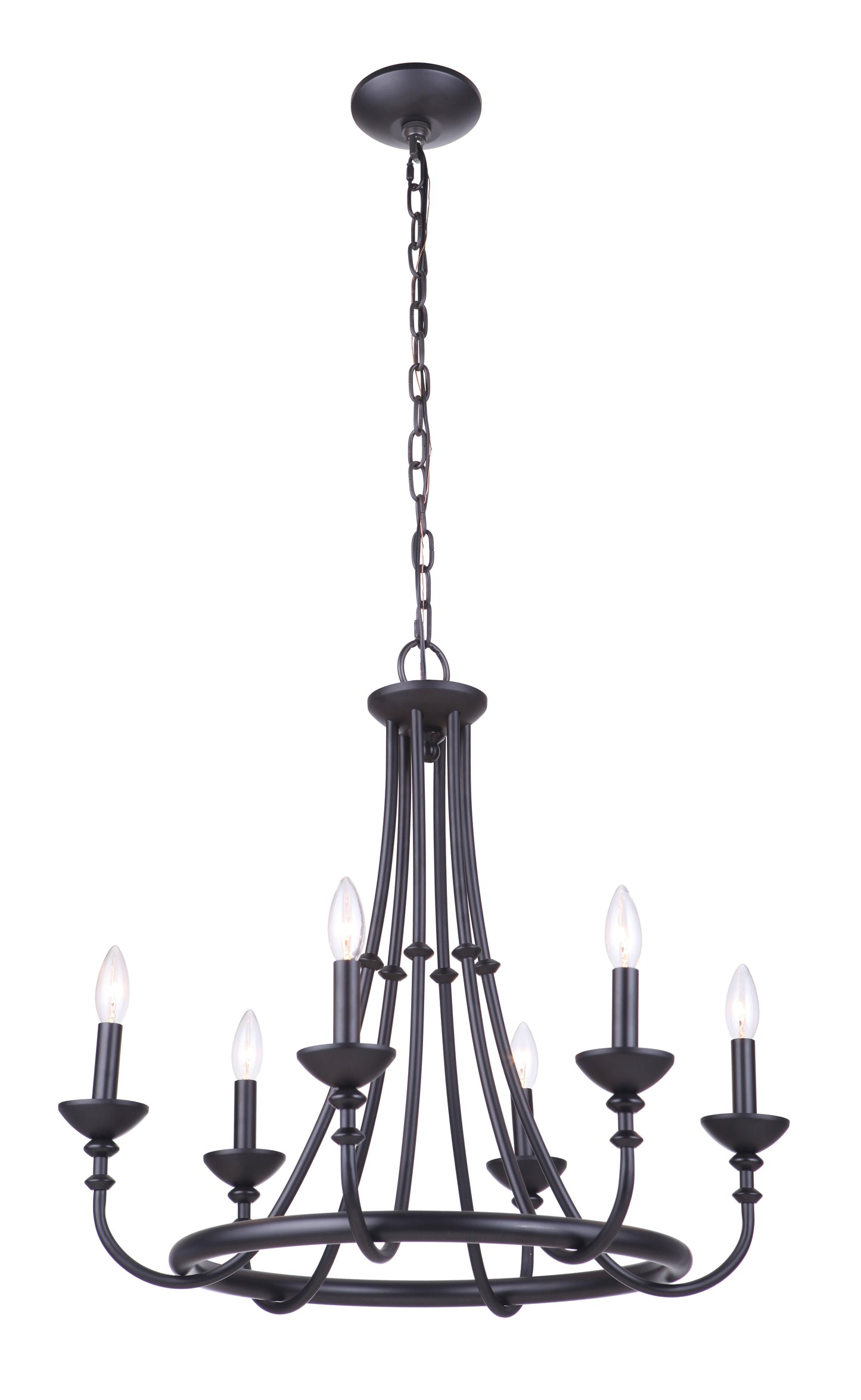 6 Light Chandelier 53726 - Bright Light Chandeliers