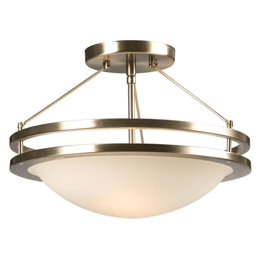 Avalon Semi-Flush Mount - Brushed Nickel w/ Frosted White Glass 601322BN Galaxy Lighting - Bright Light Chandeliers