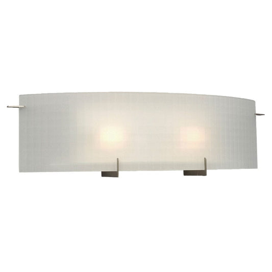 2-Light Vanity - Pewter w/ Frosted Checkered Glass 790505PTR Galaxy Lighting - Bright Light Chandeliers