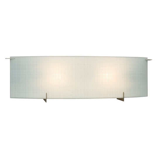 2-Light Vanity - Pewter w/ Frosted Linen Glass 790515PTR Galaxy Lighting - Bright Light Chandeliers