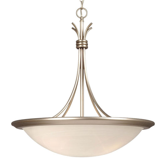 Caprice Pendant - Pewter w/ Marbled Glass 813924PT Galaxy Lighting - Bright Light Chandeliers