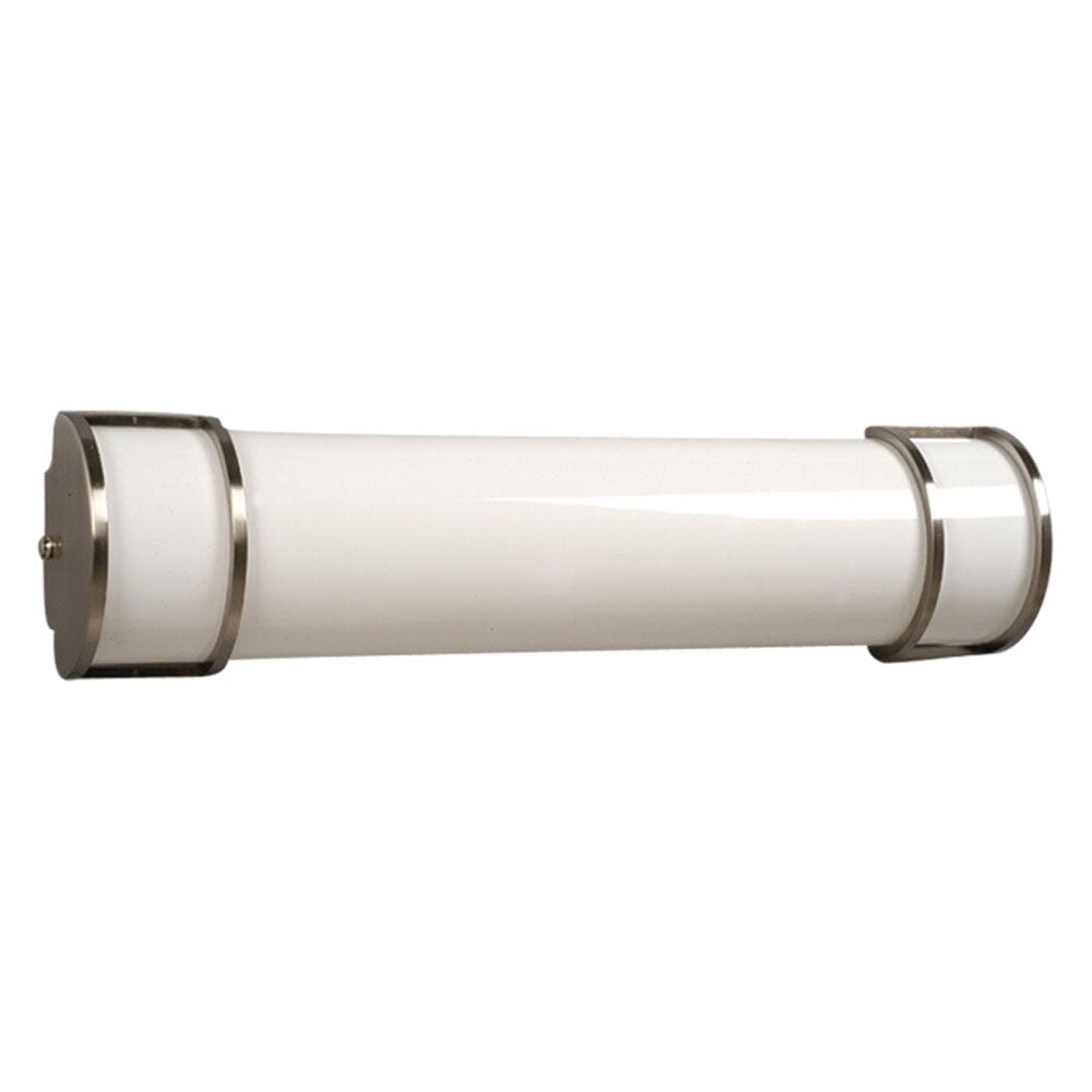 Bath & Vanity Light - in Brushed Nickel finish with Satin White Acrylic Lens (Fluorescent, 120V HPF, Electronic Ballast) 921224BN-HPF Galaxy Lighting - Bright Light Chandeliers