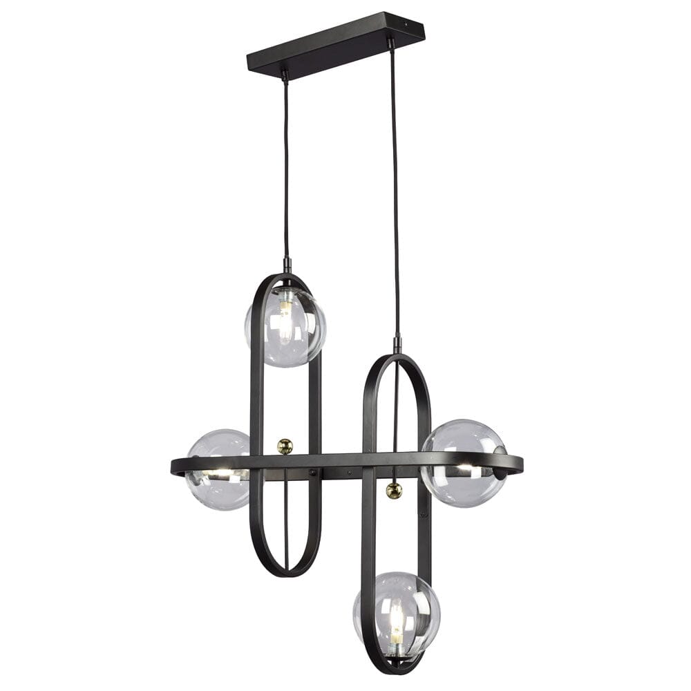 4-L ISLAND LIGHT BK 924752BK Galaxy Lighting - Bright Light Chandeliers