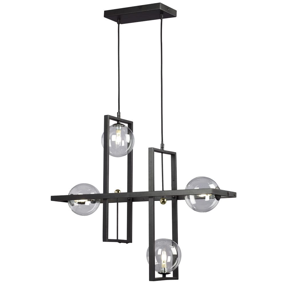 4-L ISLAND LIGHT BK 924762BK Galaxy Lighting - Bright Light Chandeliers