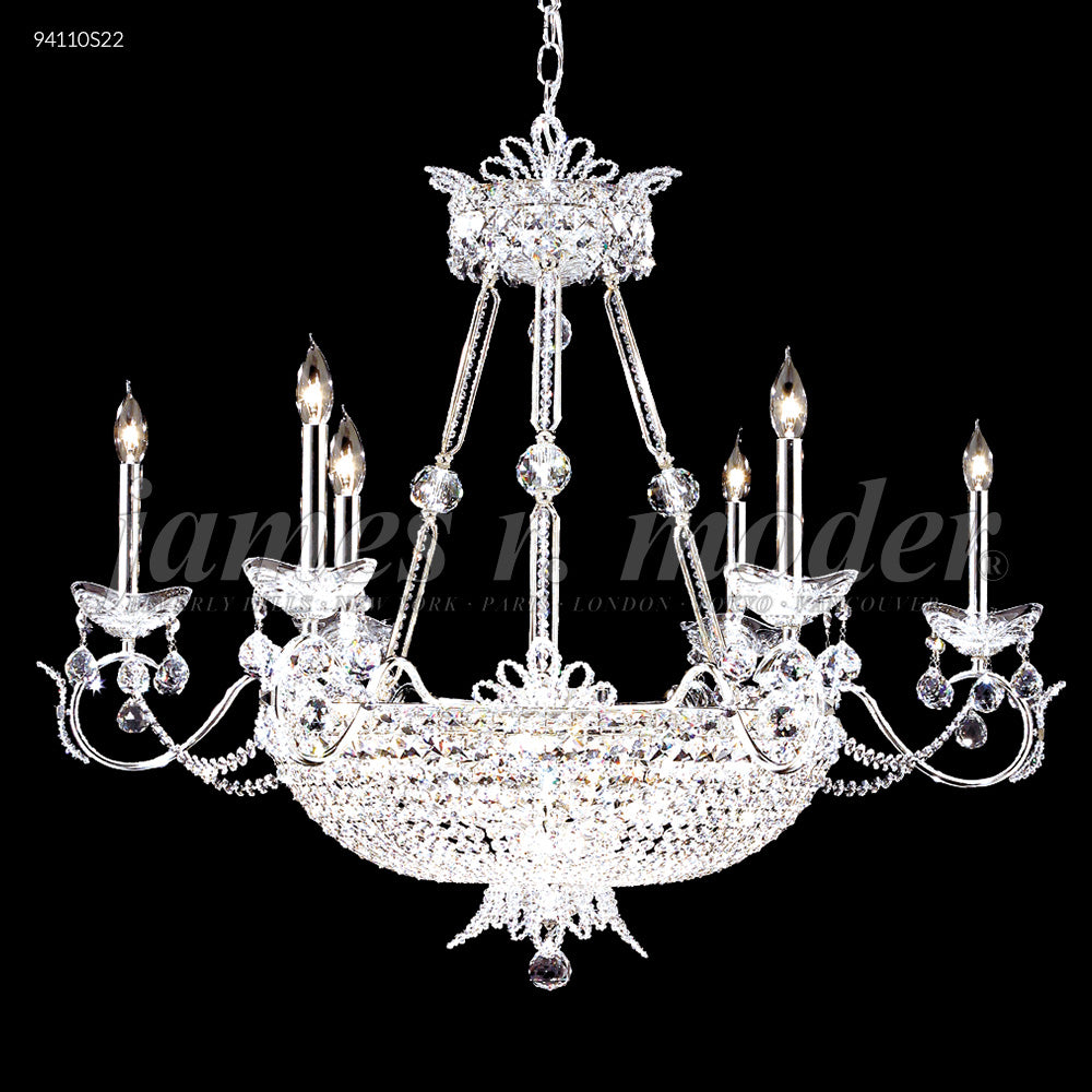 Princess Chandelier with 6 Arms; Gold Accents Only, 94110GA00 - Bright Light Chandeliers