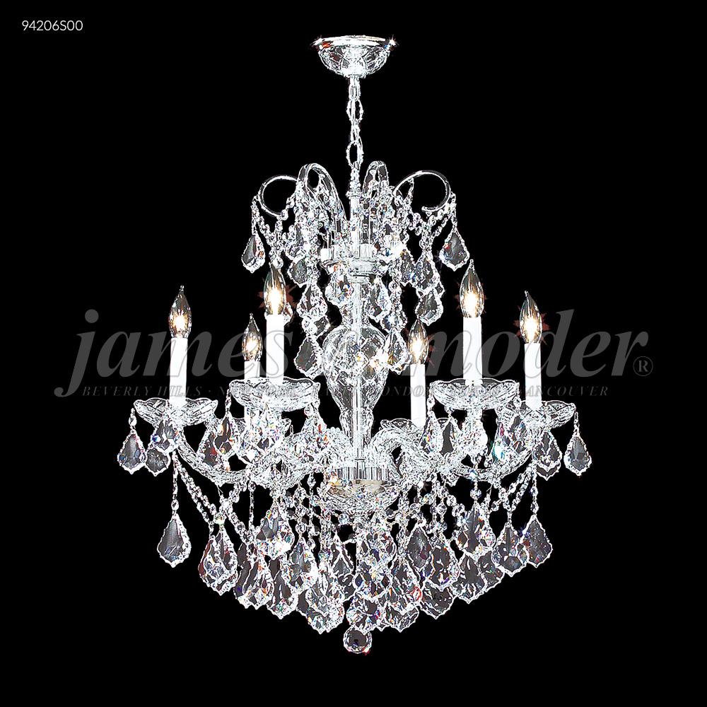 Vienna 6 Glass Arm Chandelier, 94206S00 - Bright Light Chandeliers