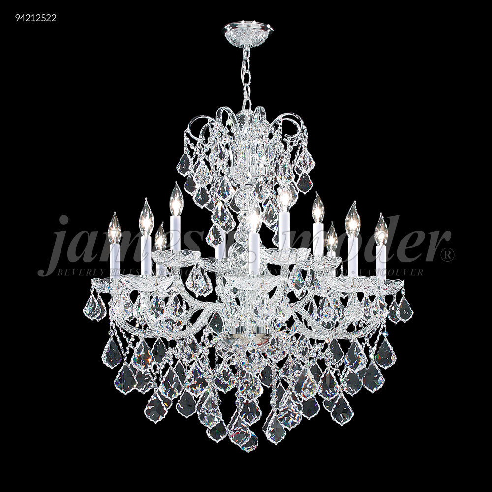 Vienna 12 Glass Arm Chandelier, 94212S00 - Bright Light Chandeliers