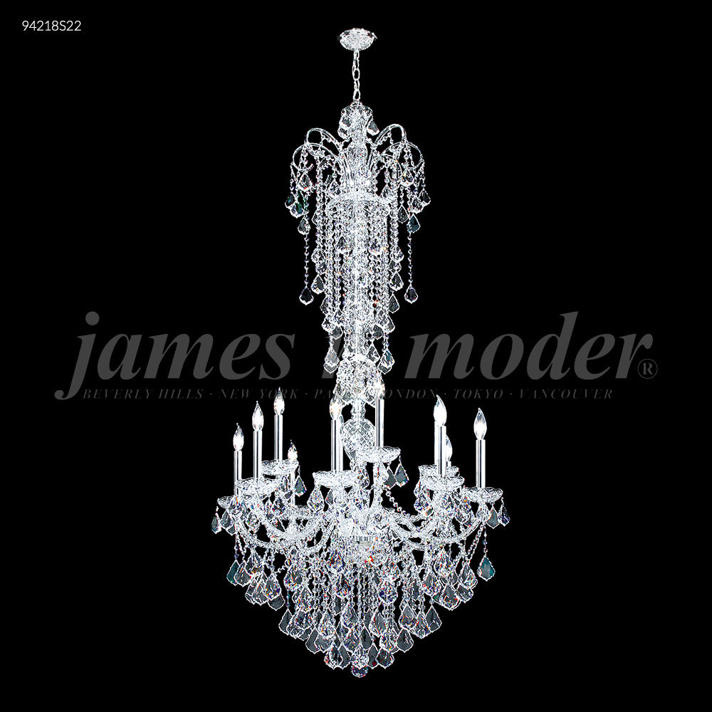 Vienna 12 Glass Arm Entry Chandelier, 94218S00 - Bright Light Chandeliers