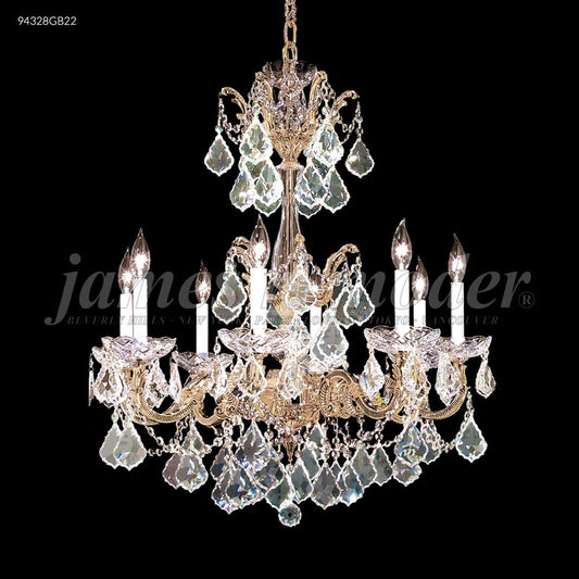 Madrid Cast Brass 8 Arm Chandelier, 94328BZ00 - Bright Light Chandeliers