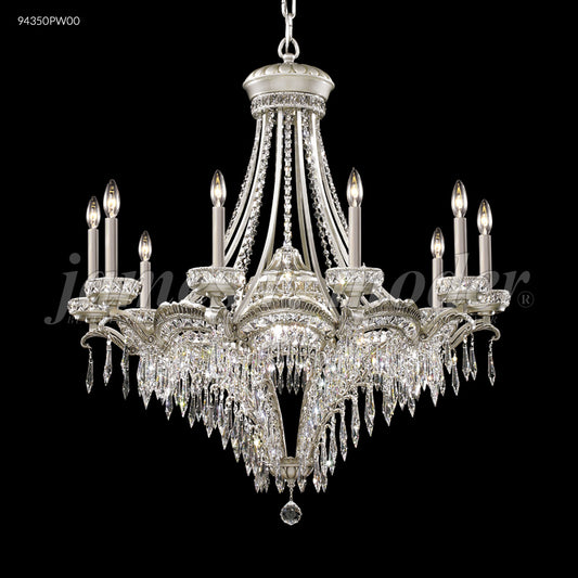 Dynasty Cast Brass 12 Arm Chandelier , 94350PW00 - Bright Light Chandeliers