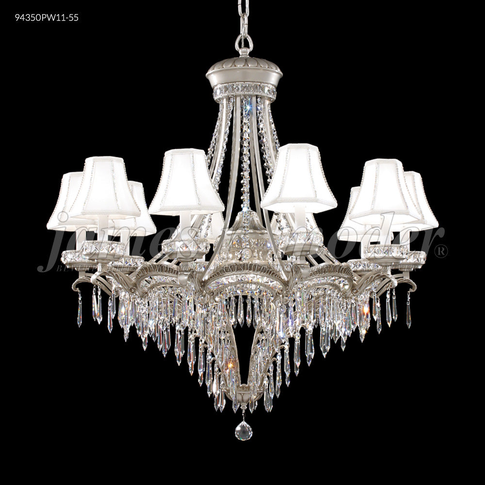 Dynasty Cast Brass 12 Arm Chandelier , 94350PW00-55 - Bright Light Chandeliers