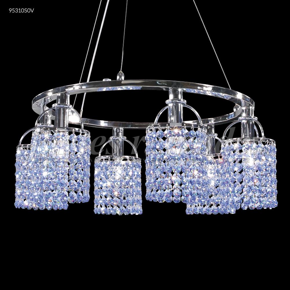 Tekno Mini Chandelier w/6 Round Heads, 95310S00 - Bright Light Chandeliers