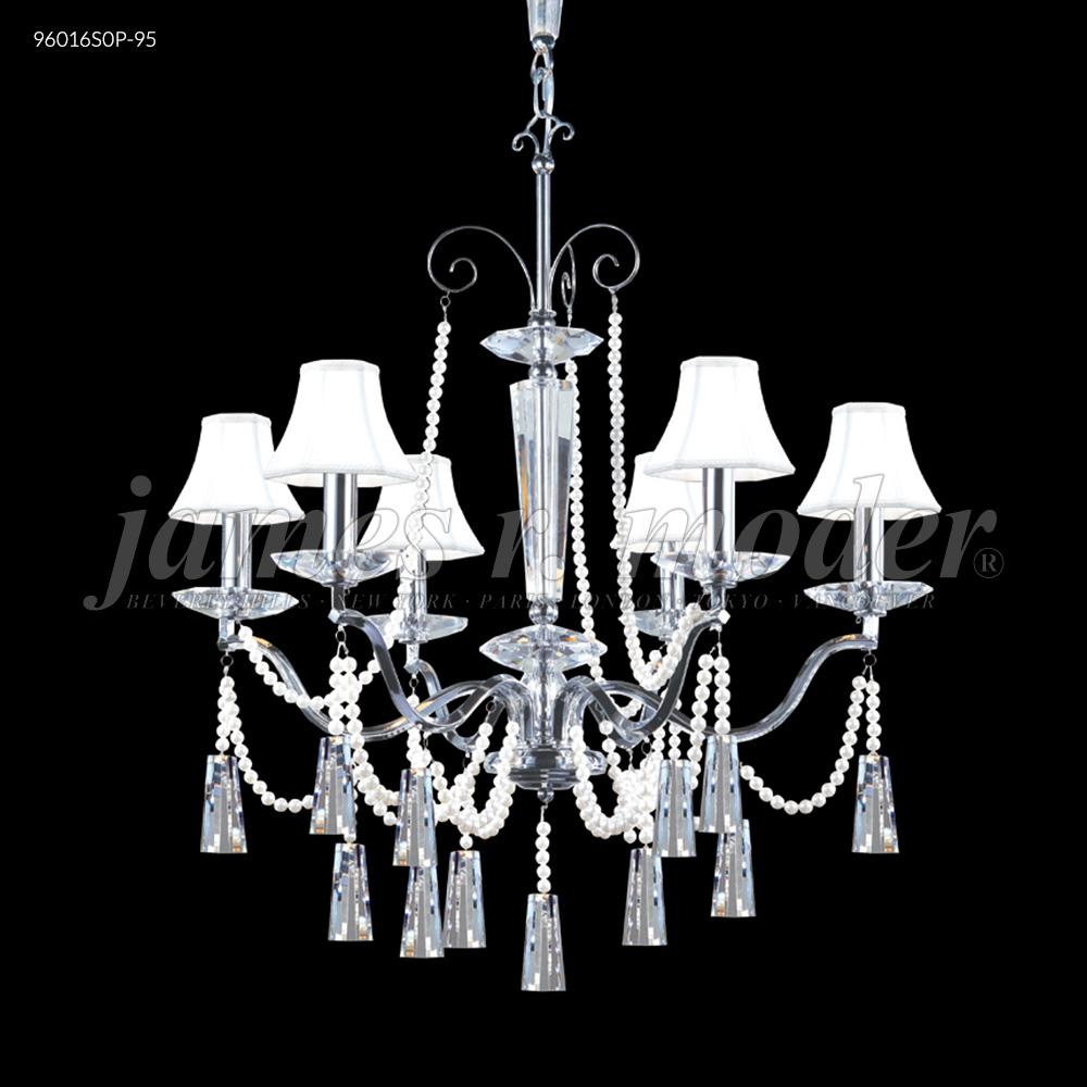 Pearl Collection 6 Arm Chandelier, 96016S0P-95 - Bright Light Chandeliers