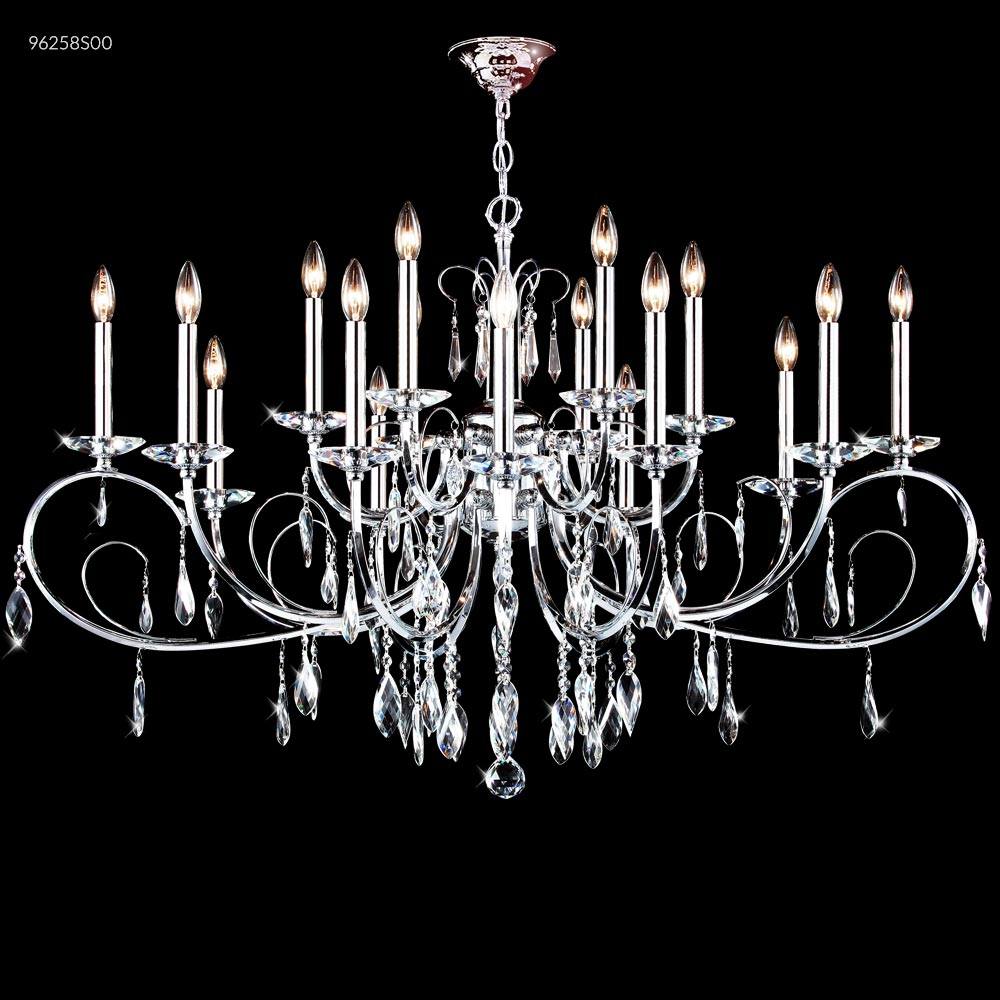 Oval Sculptured Leaf 18 Arm Chandelier 96258S00 - Bright Light Chandeliers