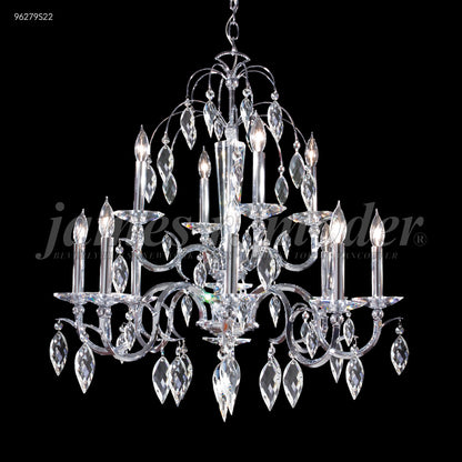 Sculptured Leaf 12 Arm Chandelier, 96279S00 - Bright Light Chandeliers