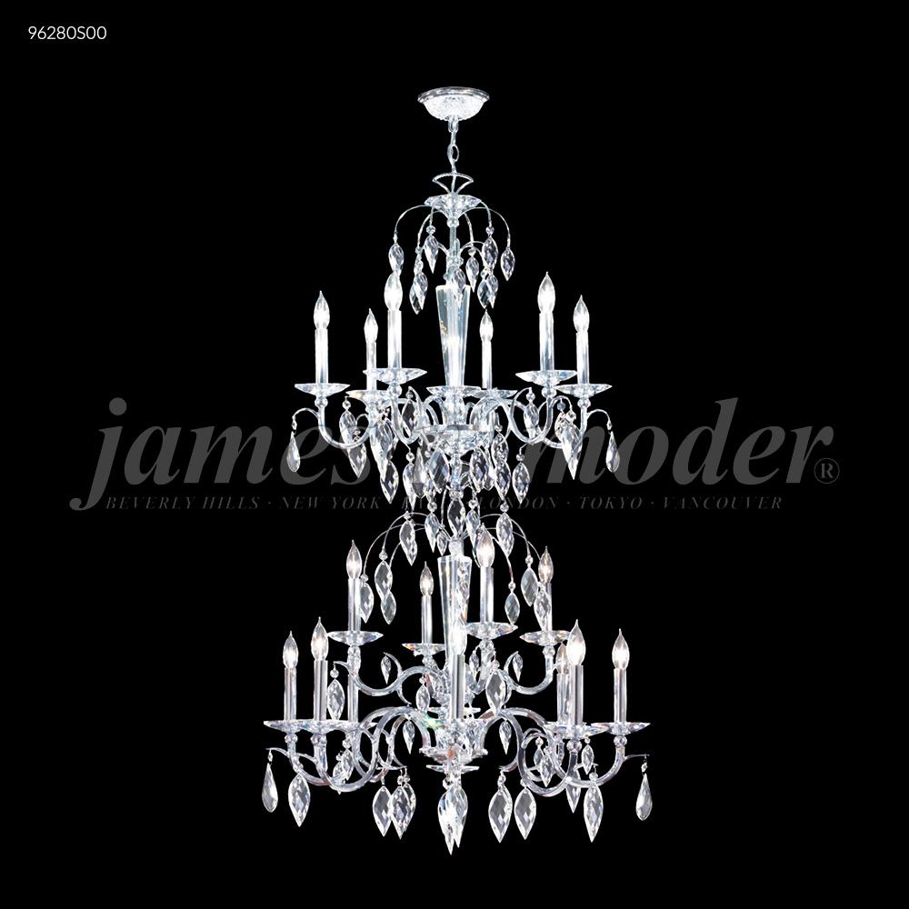 Sculptured Leaf 18 Arm Entry Chand., 96280S00 - Bright Light Chandeliers