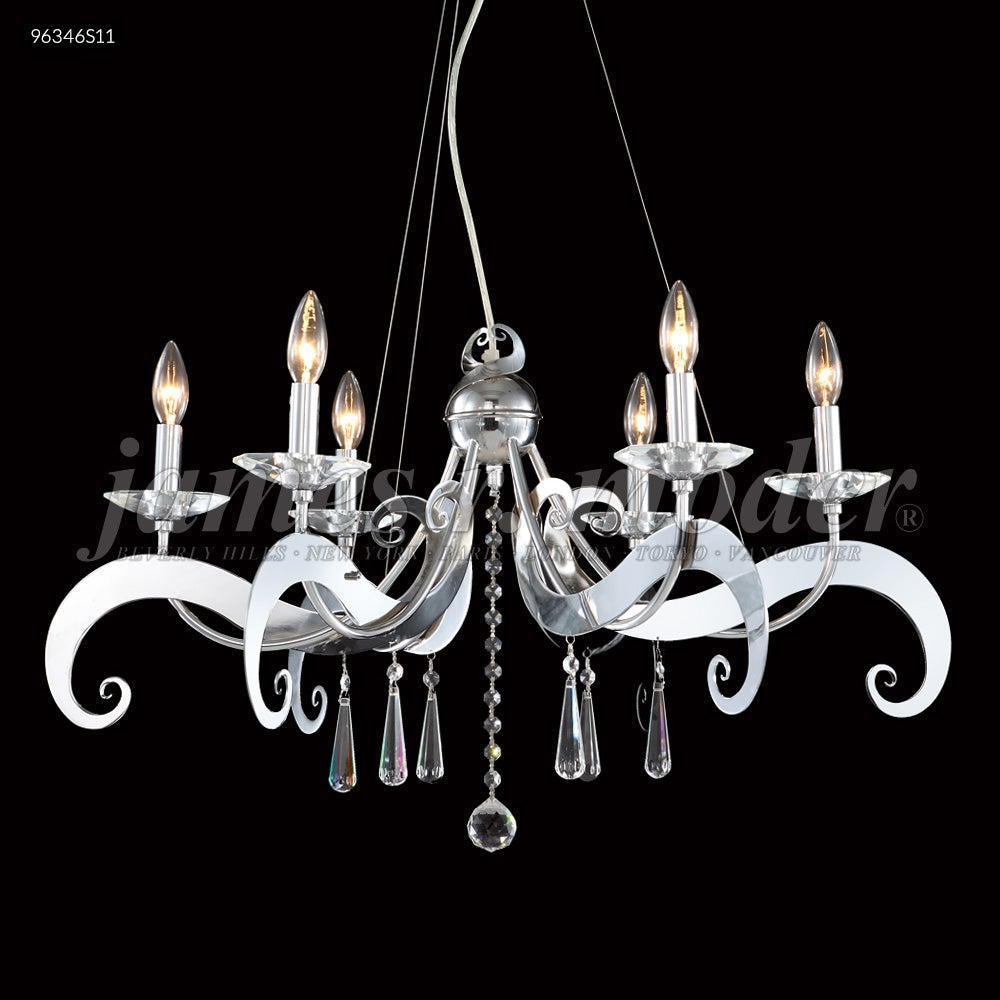 Europa Collection 6 Arm Chandelier, 96346S00 - Bright Light Chandeliers