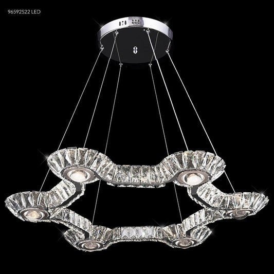 LED Galaxy Crystal Chandelier, 96592S22LED - Bright Light Chandeliers