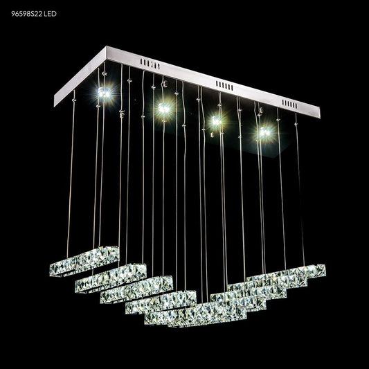 LED Galaxy Crystal Chandelier, 96598S22LED - Bright Light Chandeliers