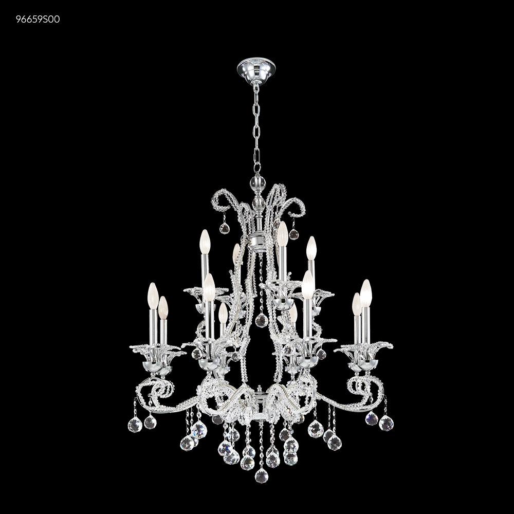 Crystal Bead 8 Arm Chandelier, 96659S00 - Bright Light Chandeliers