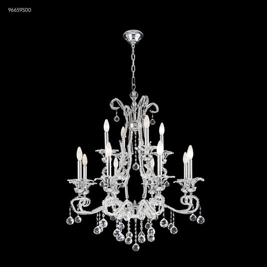 Crystal Bead 8 Arm Chandelier, 96659S00 - Bright Light Chandeliers