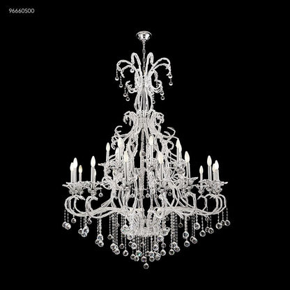 Crystal Bead 16 Arm Chandelier, 96660S00 - Bright Light Chandeliers