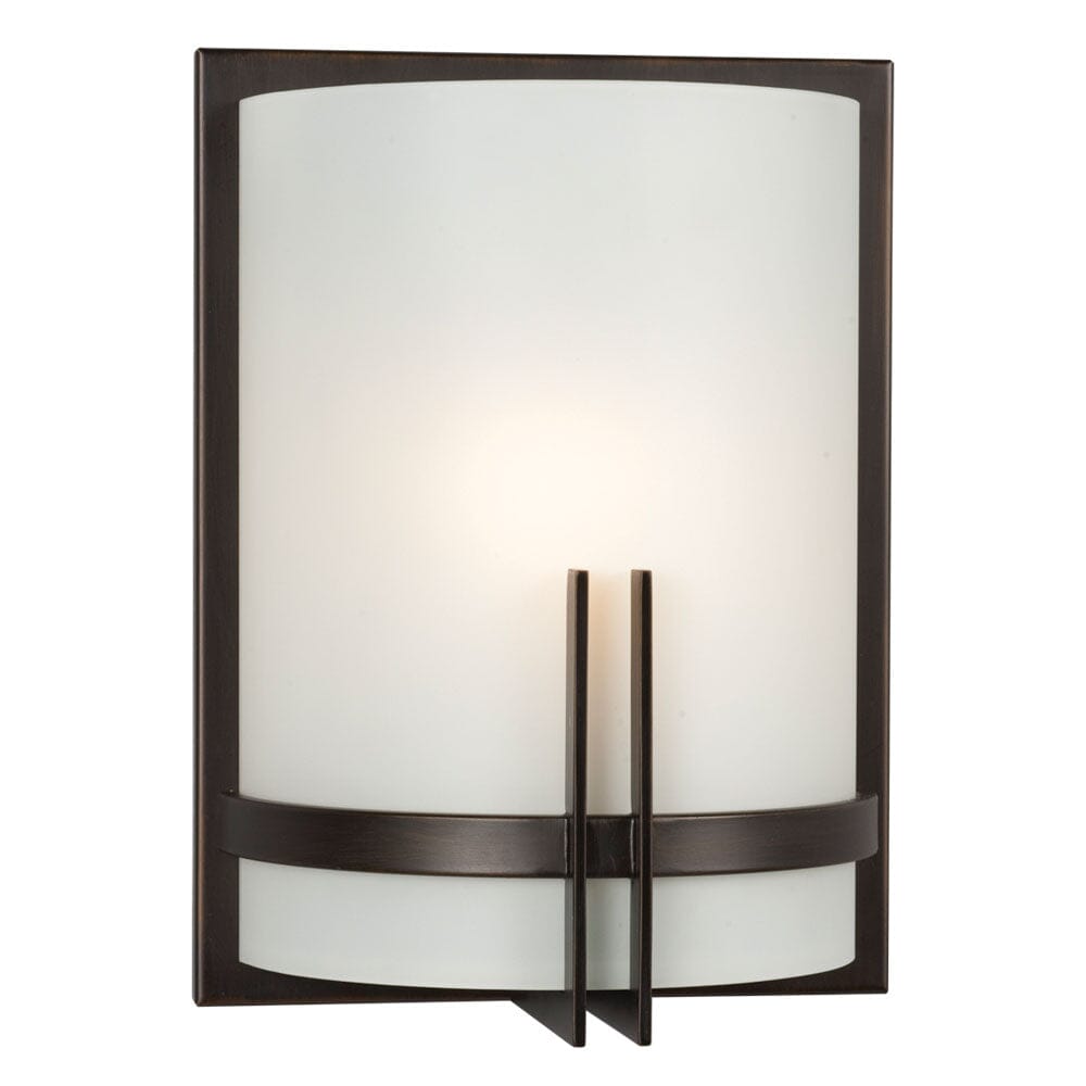 Corbett LED Wall Sconce with Frosted White Glass L211690BN012A1 Galaxy Lighting - Bright Light Chandeliers