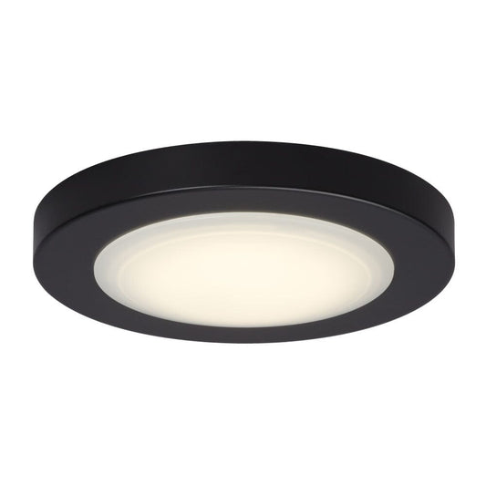 6" LED Slimline Surface Mount - in Black finish with Polycarbonate Lens (AC LED, Dimmable, 3000K) L646030BK Galaxy Lighting - Bright Light Chandeliers