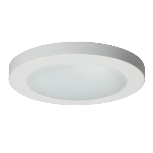 7.5" LED Slimline Surface Mount - in White finish with Polycarbonate Lens (AC LED, Dimmable, 3000K) L646130WH Galaxy Lighting - Bright Light Chandeliers