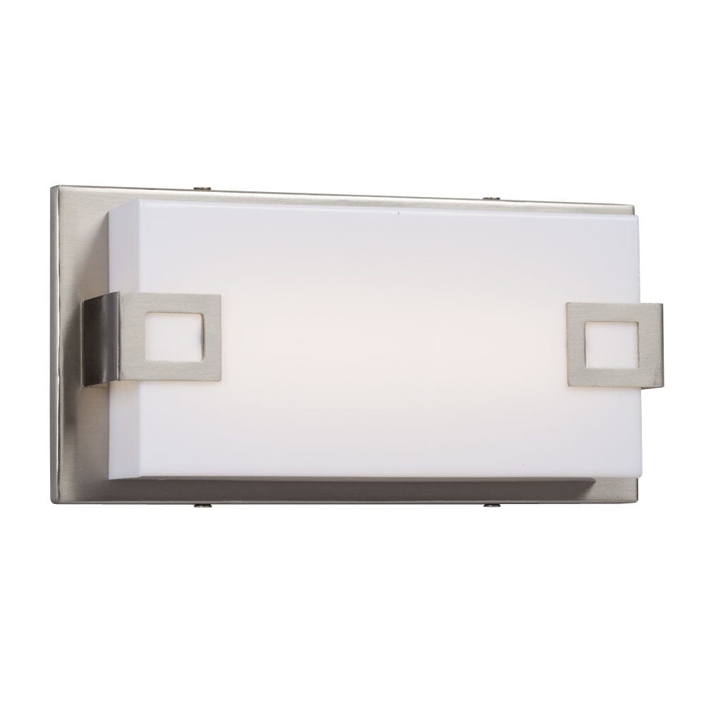 Cyrus LED Bath & Vanity Light - in Brushed Nickel finish with White Acrylic Lens (AC LED, Dimmable, 3000K) L719451BN-A Galaxy Lighting - Bright Light Chandeliers